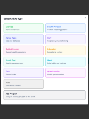 Spire Activity Selection