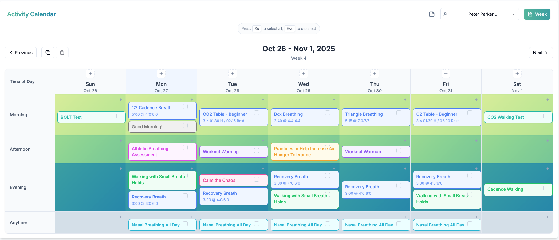 Client Progress Dashboard